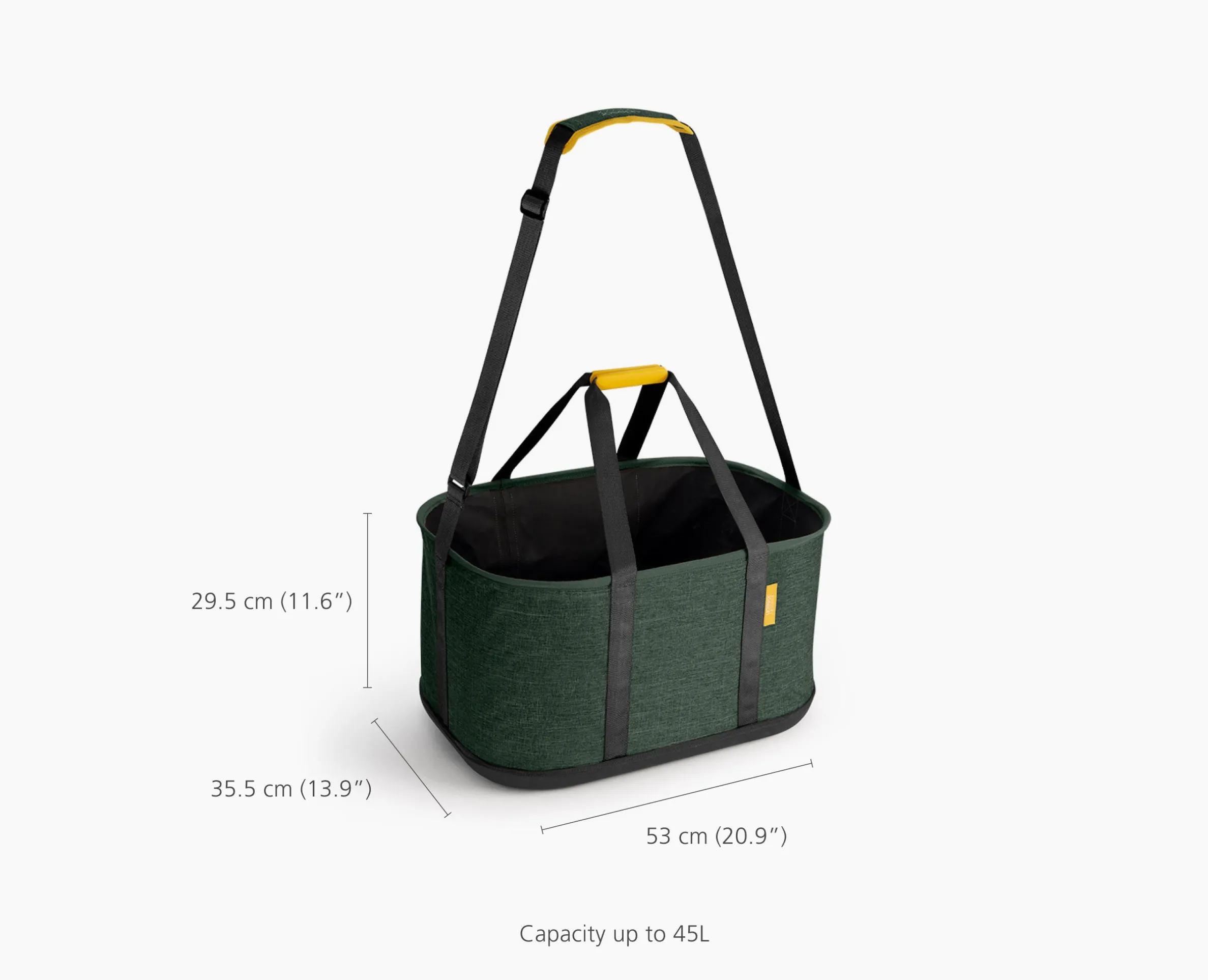 Hold-All™ Outdoor Green Collapsible 45L Laundry Basket