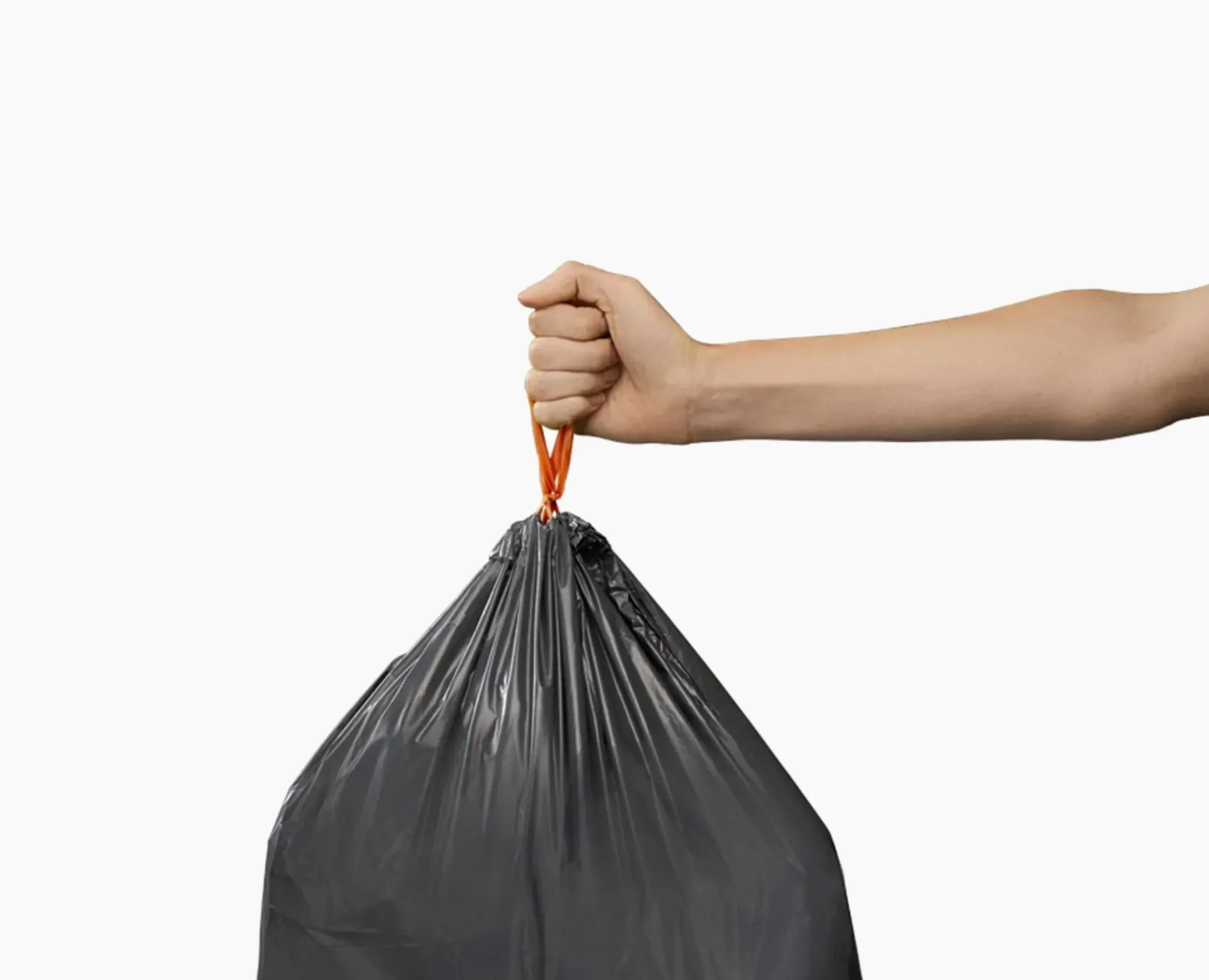 IW5 40L Gray Recycled Trash Bags - 4 pack