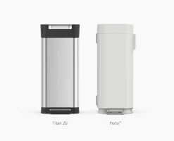 IW5 40L Gray Recycled Trash Bags - 4 pack