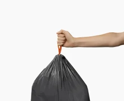 IW7 20L Gray Recycled Trash Bags - 4 pack