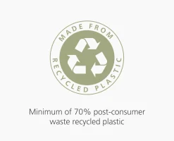 IW1 24-36L Gray Recycled Trash Bags - 4 pack
