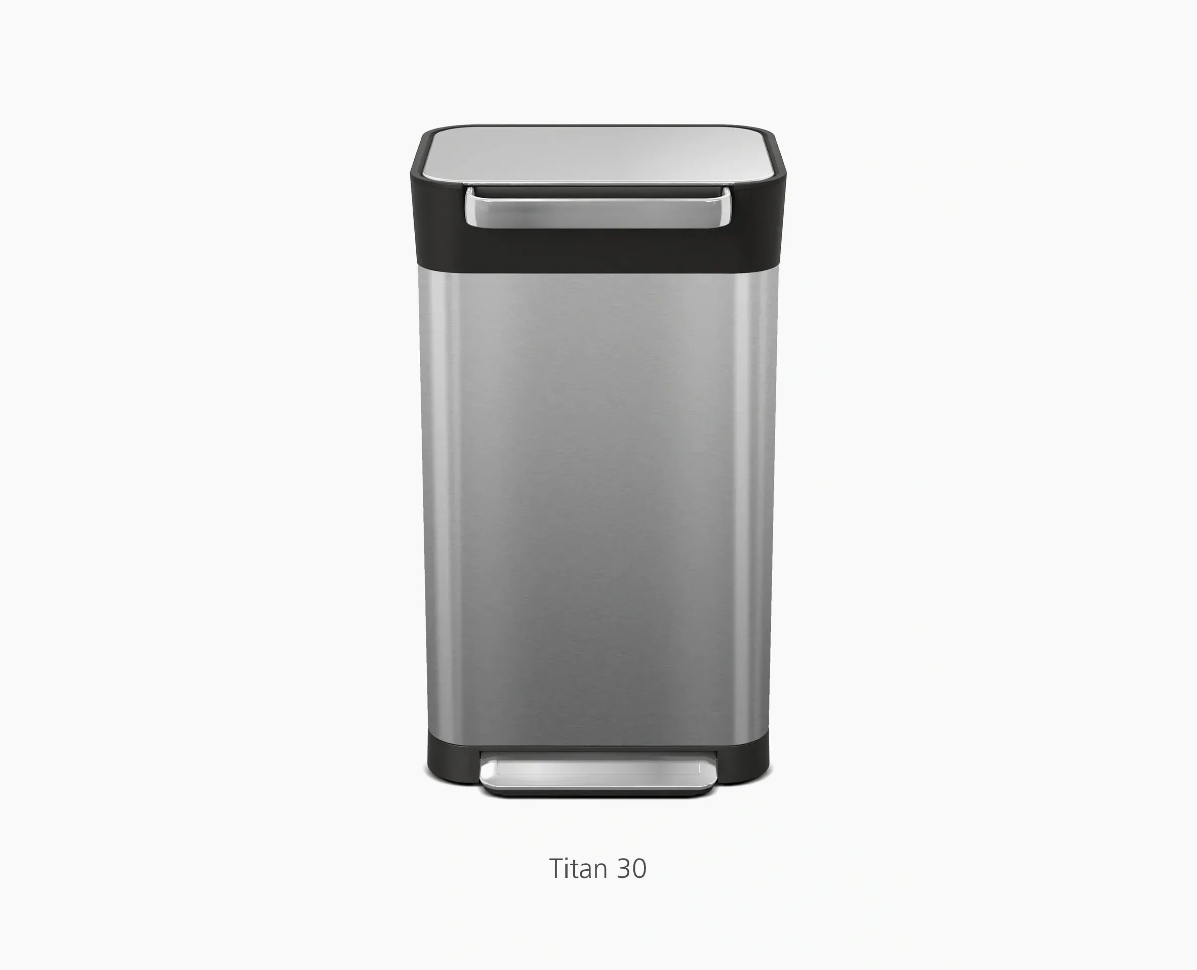 IW4 50L Gray Recycled Trash Bags - 4 pack