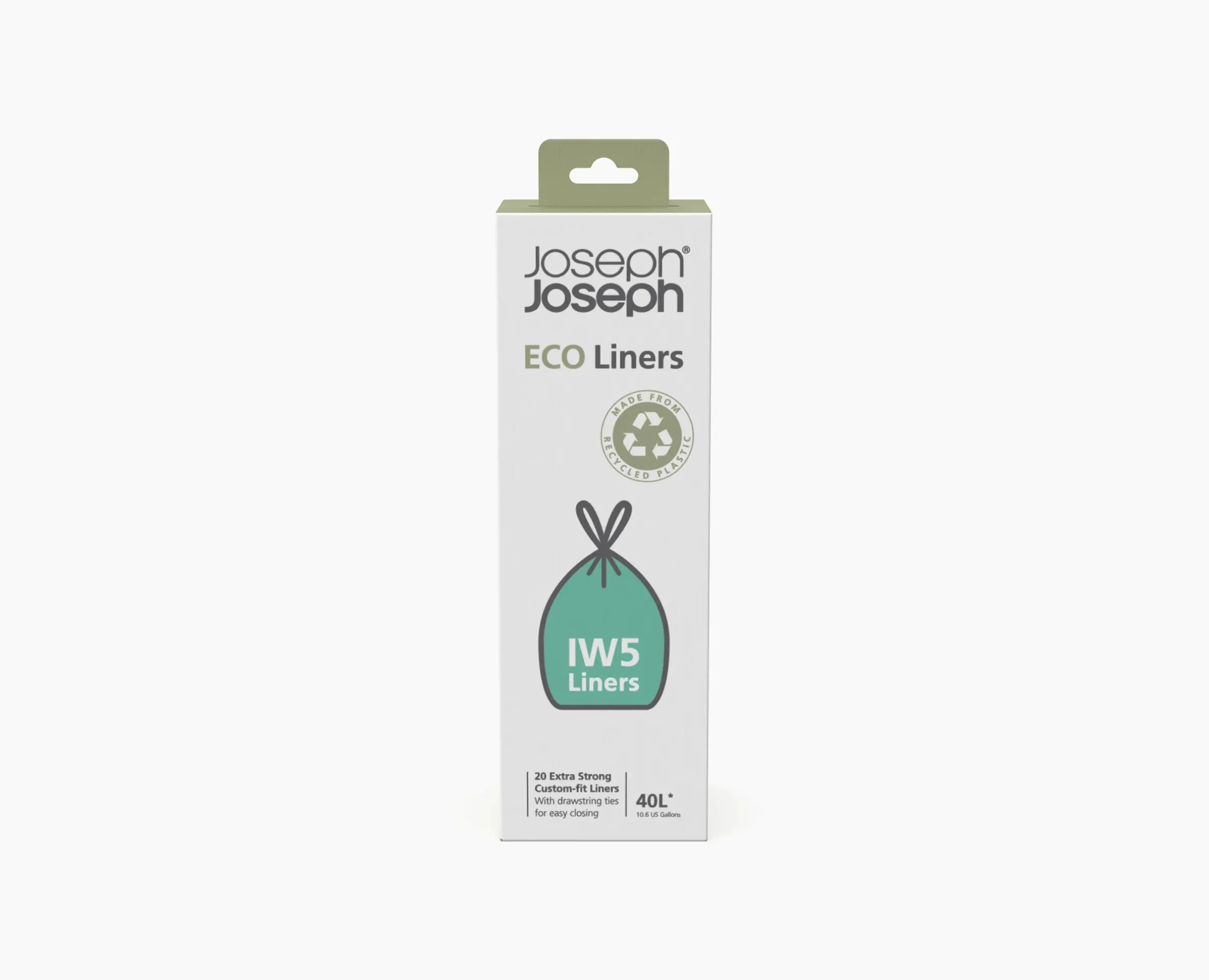 IW5 40L Gray Recycled Trash Bags