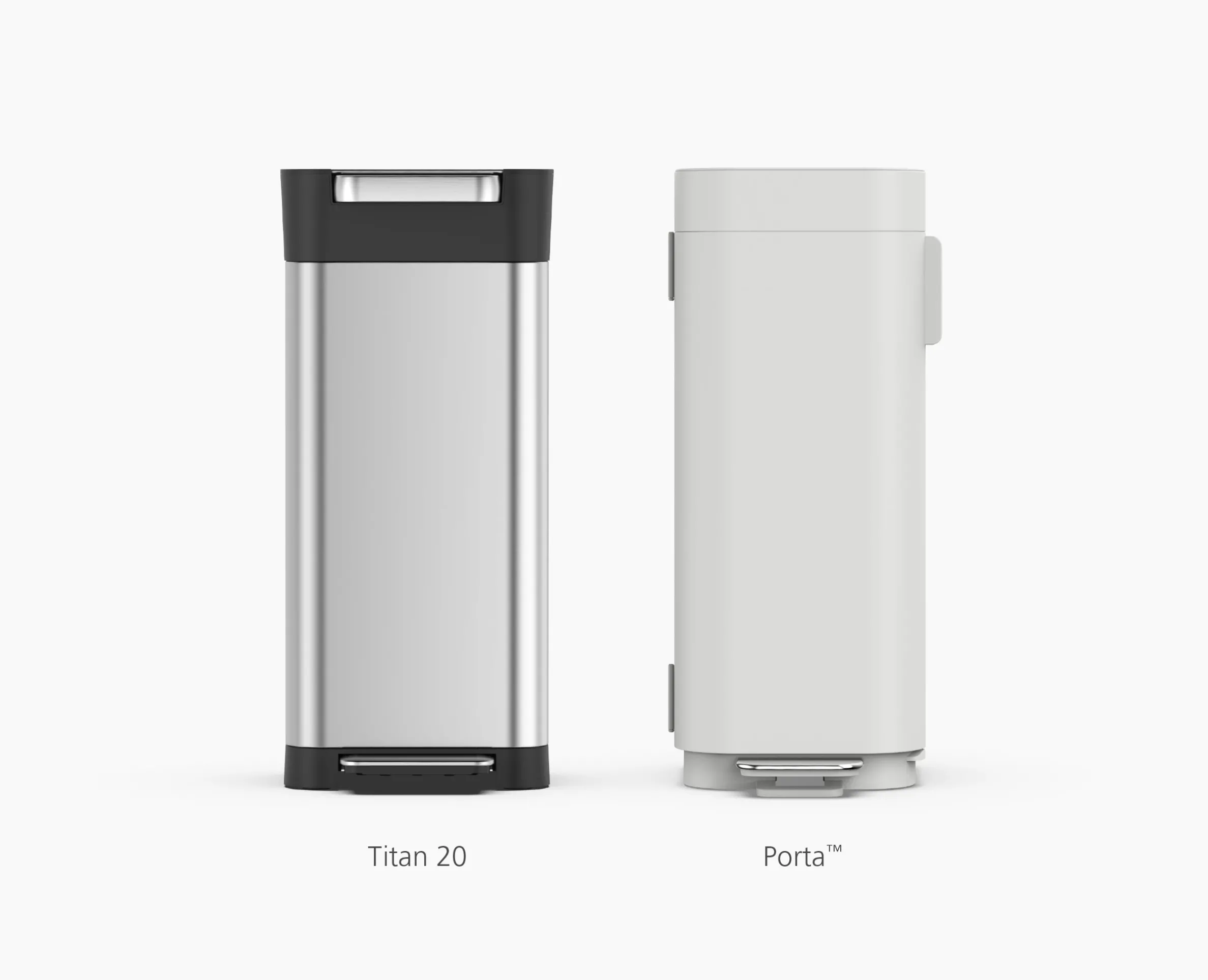 IW5 40L Gray Recycled Trash Bags