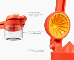 JuiceMax™ Plus Dual-Action Orange Citrus Press with Measuring Cup
