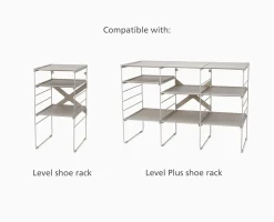 Level™ Pack of 2 Ecru Adjustable Shelves