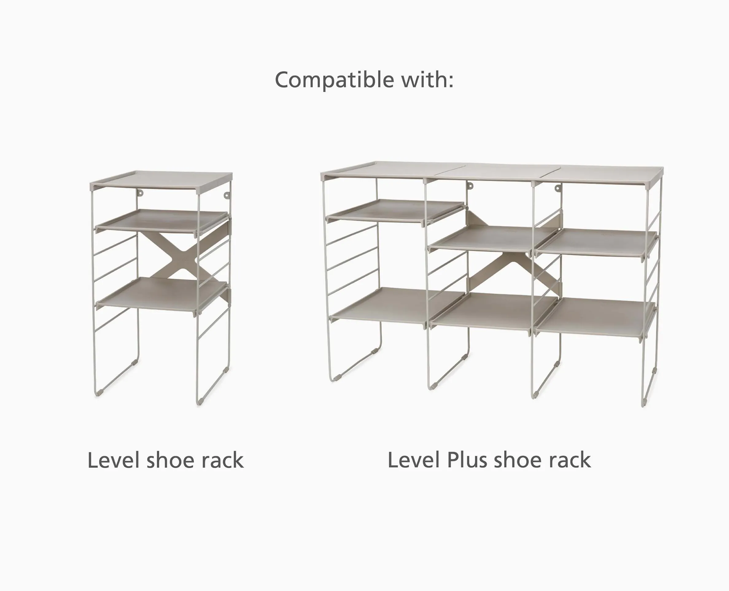 Level™ Pack of 2 Ecru Adjustable Shelves