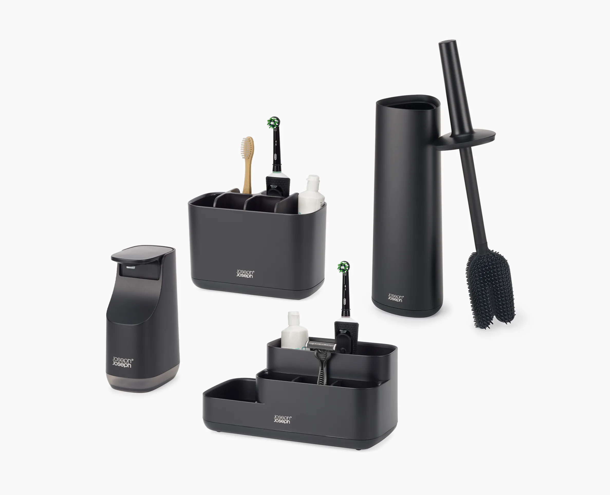 Matt Black Bathroom Set