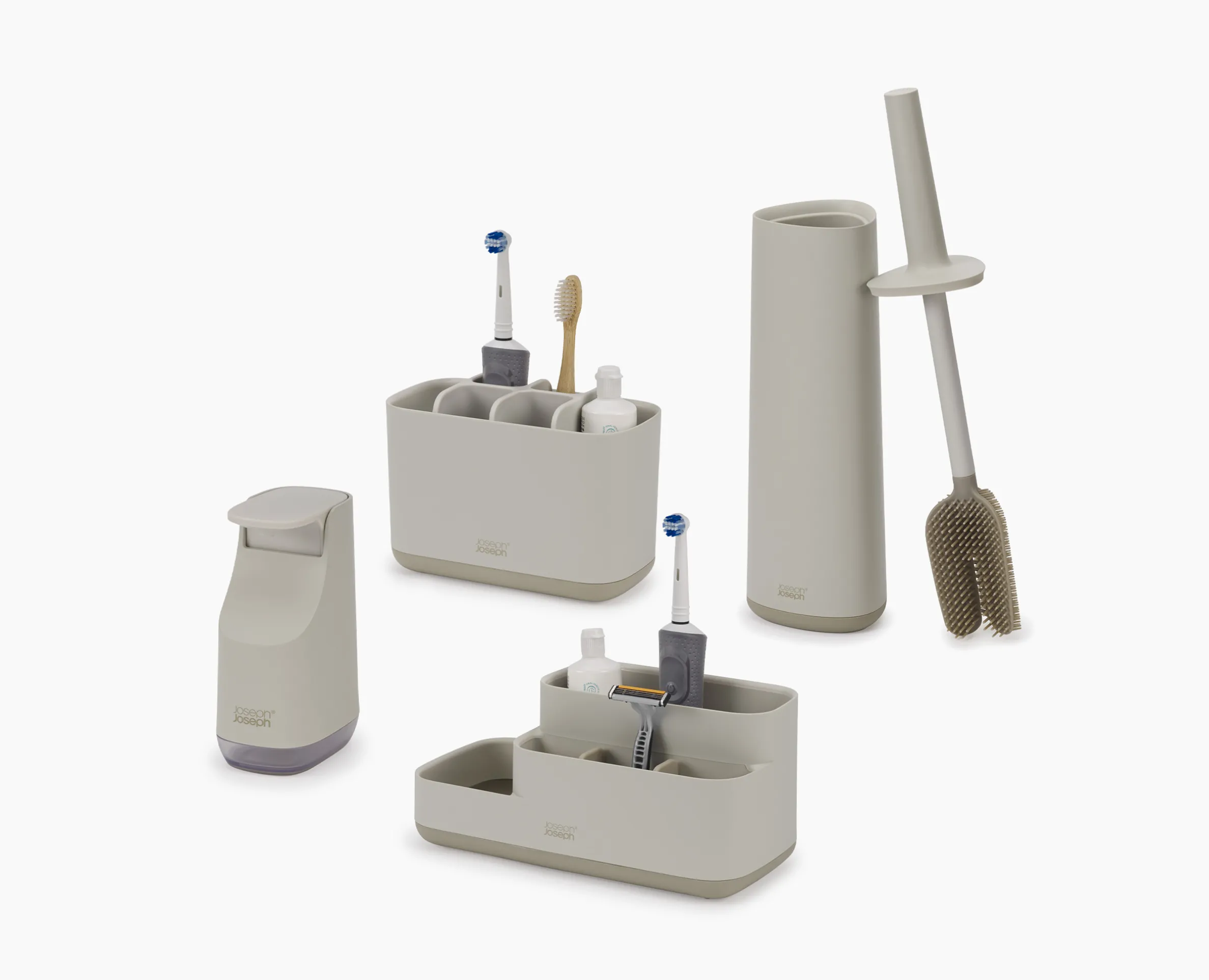 Matt Ecru Bathroom Set