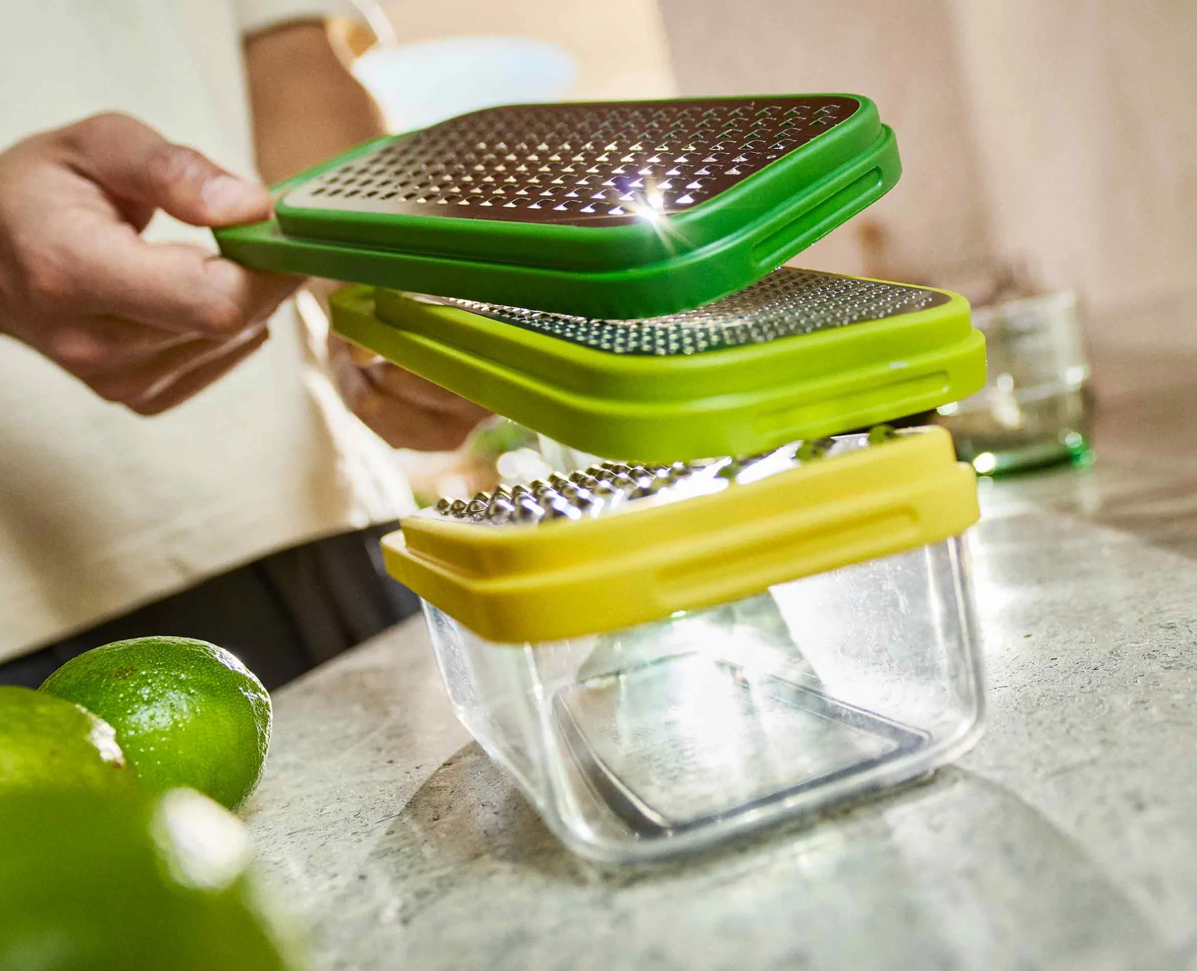 Multi-Grate & Store™ 3-in-1 Grater Set with Storage Container