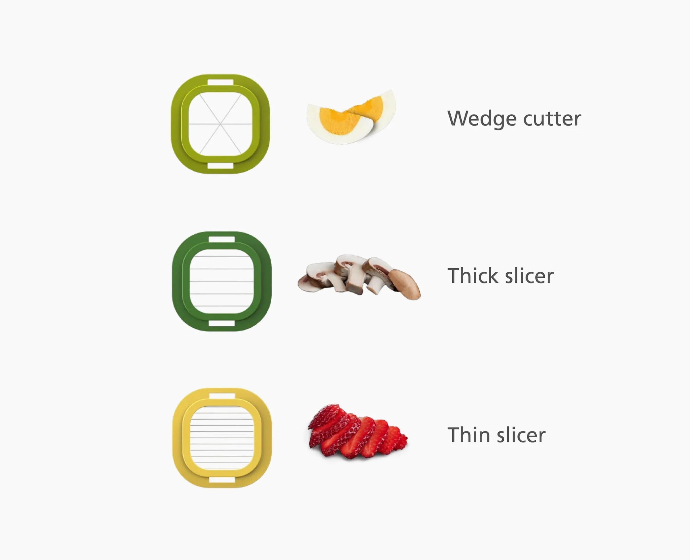 Multi-Prep™ Mini 3-piece Multicolor Food Chopper