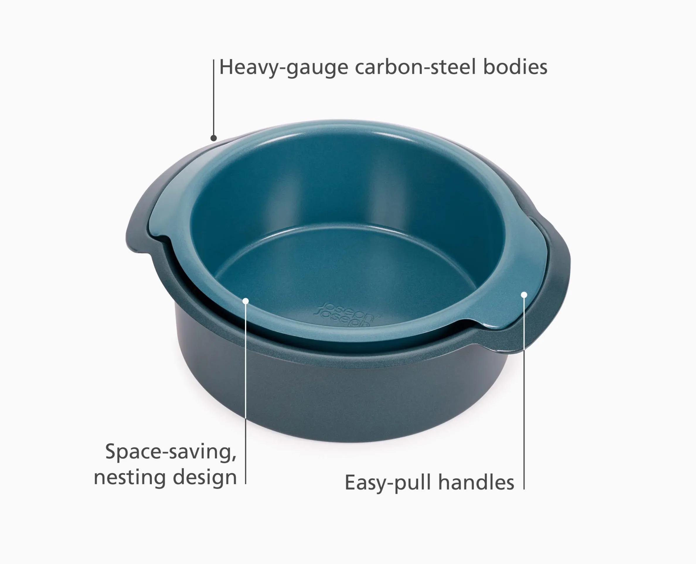 Nest™ Bake Non-Stick 2-piece Blue Round Cake Pan Set
