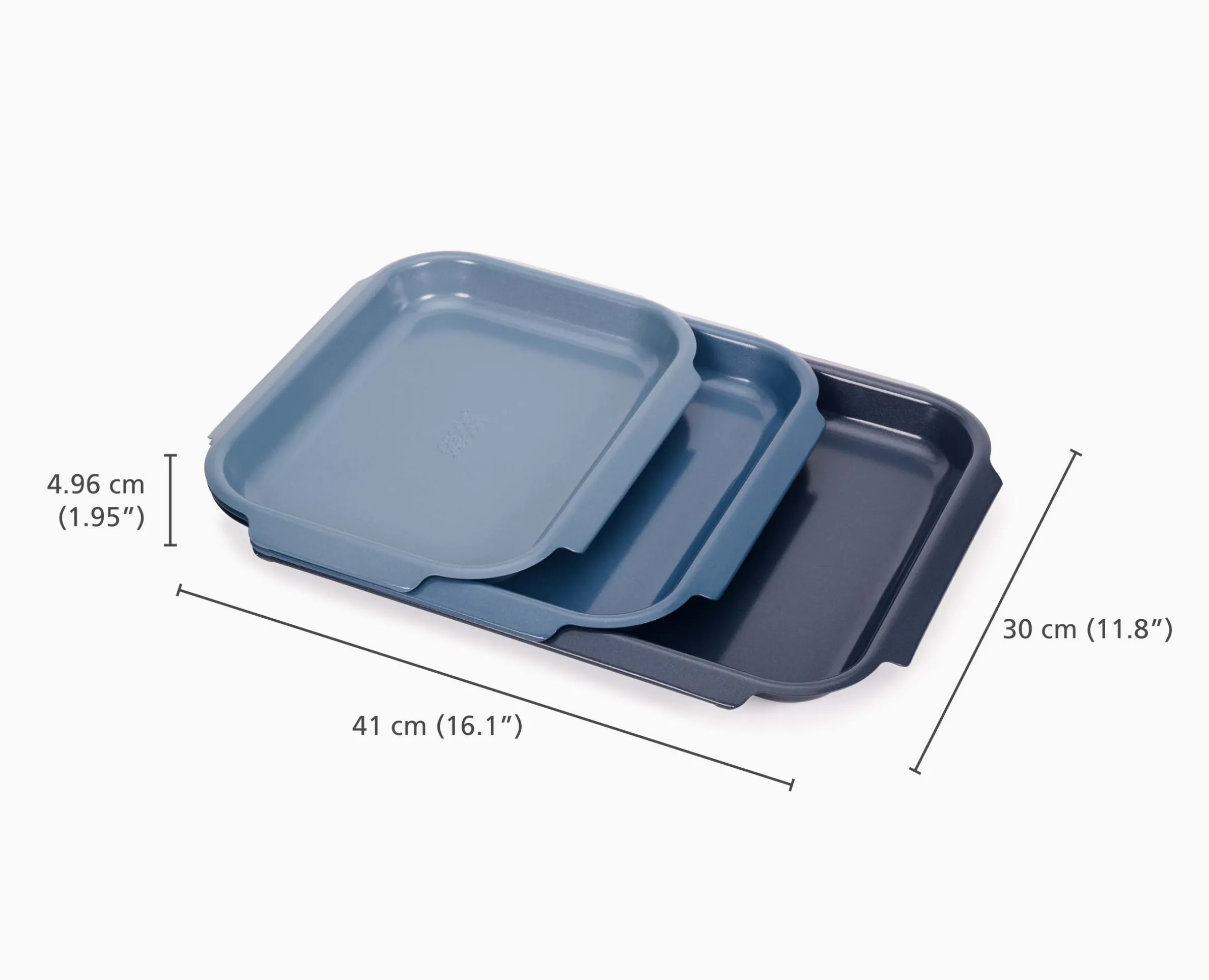 Nest™ Bake Non-Stick 3-piece Blue Baking Pan Set