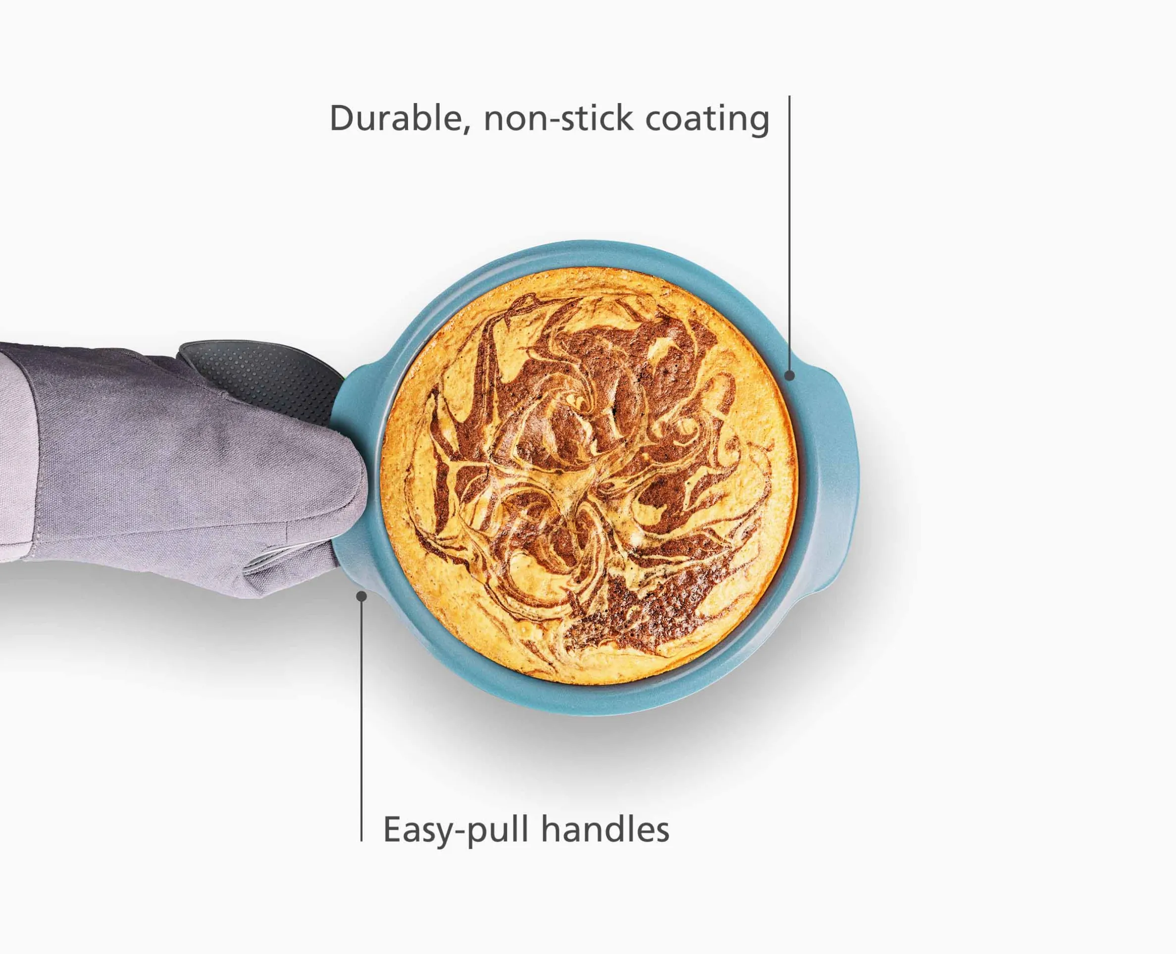 Nest™ Bake Non-Stick 8" Blue Round Cake Pan