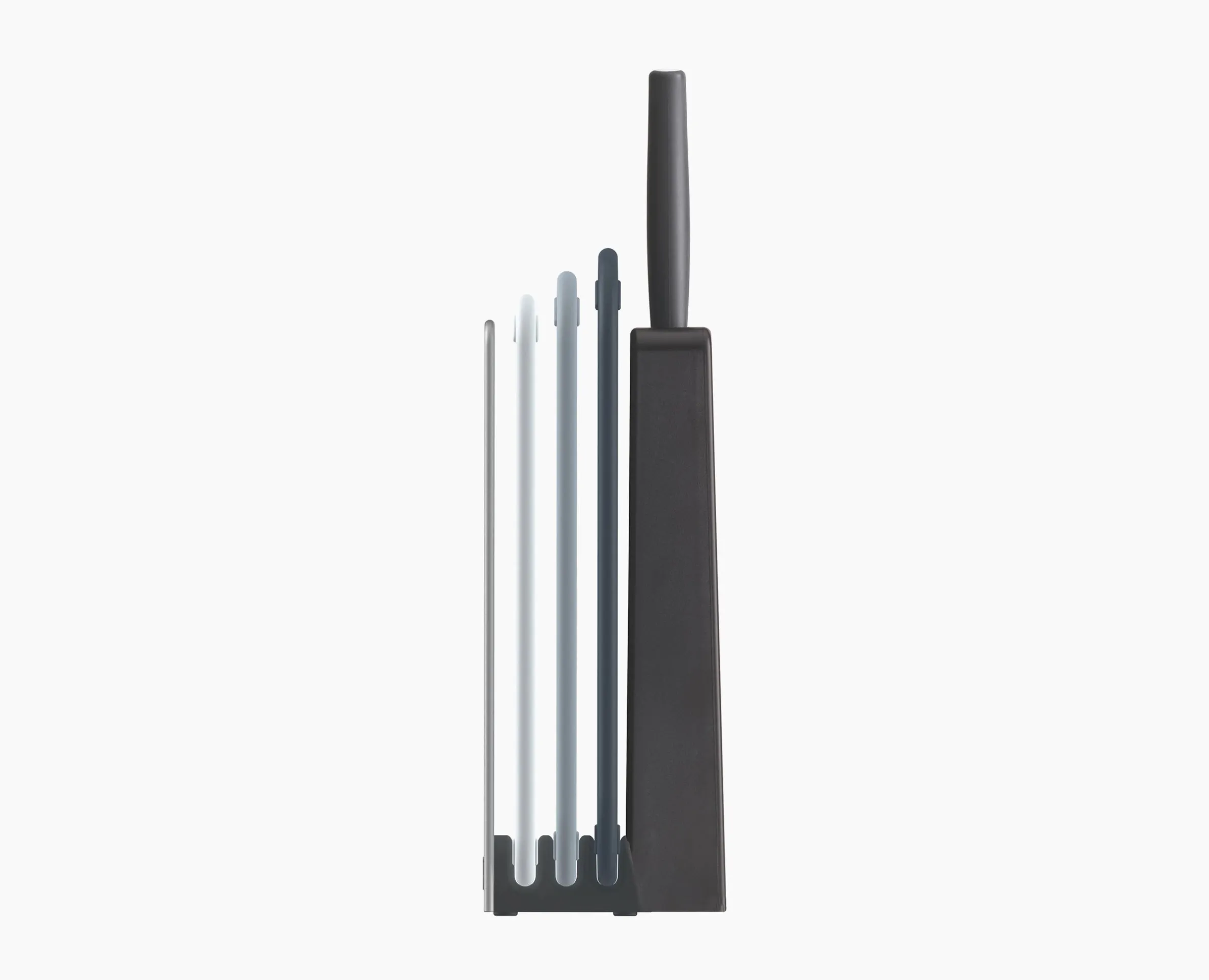 Nest™ Boards Plus 6-piece Knife & Gray Cutting Board Set