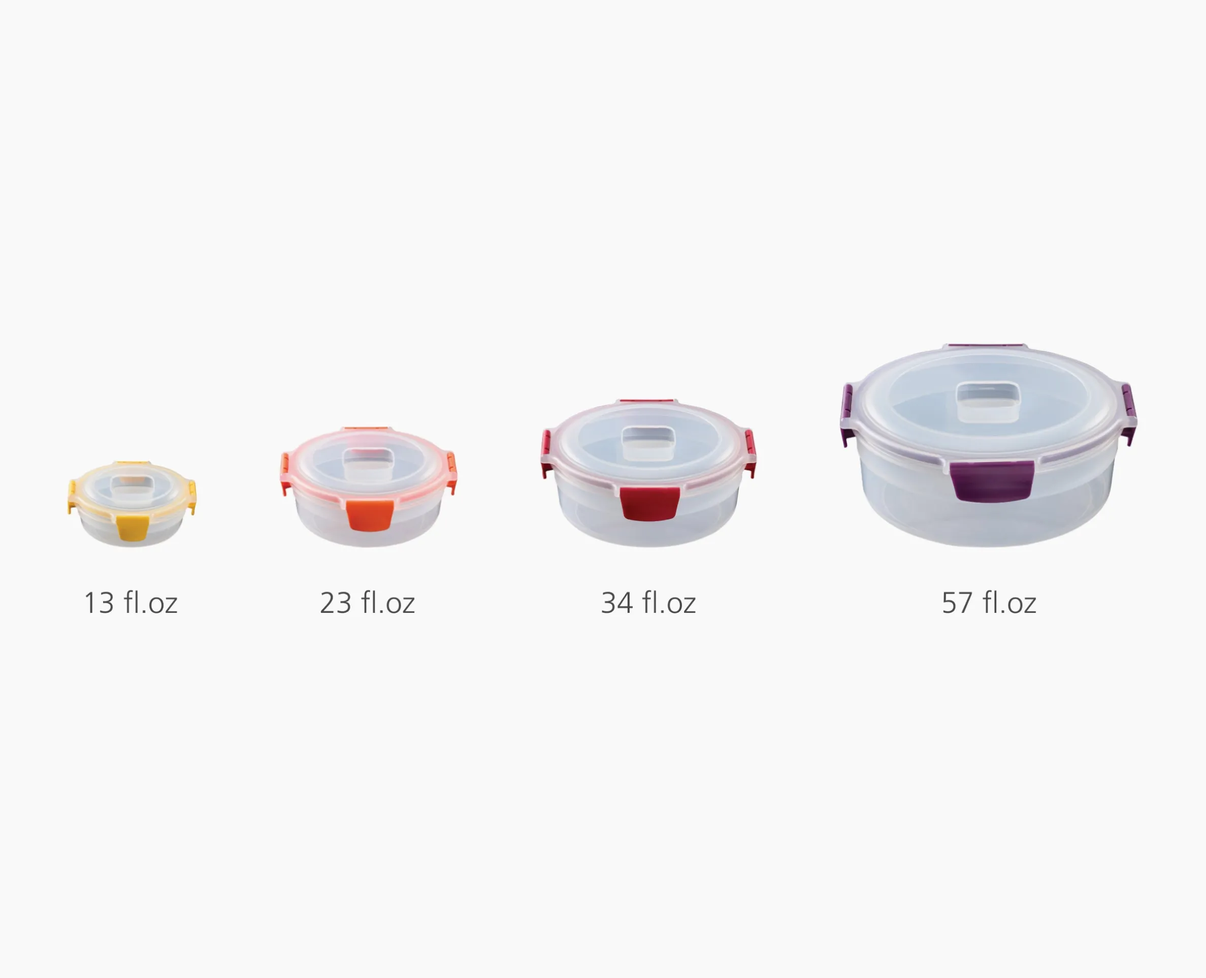 Nest™ Lock 8-Piece Multicolor Round Food Container Set
