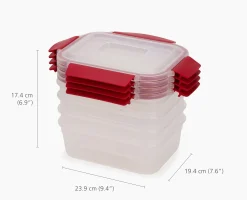 Nest™ Lock 16-Piece Red Container Set