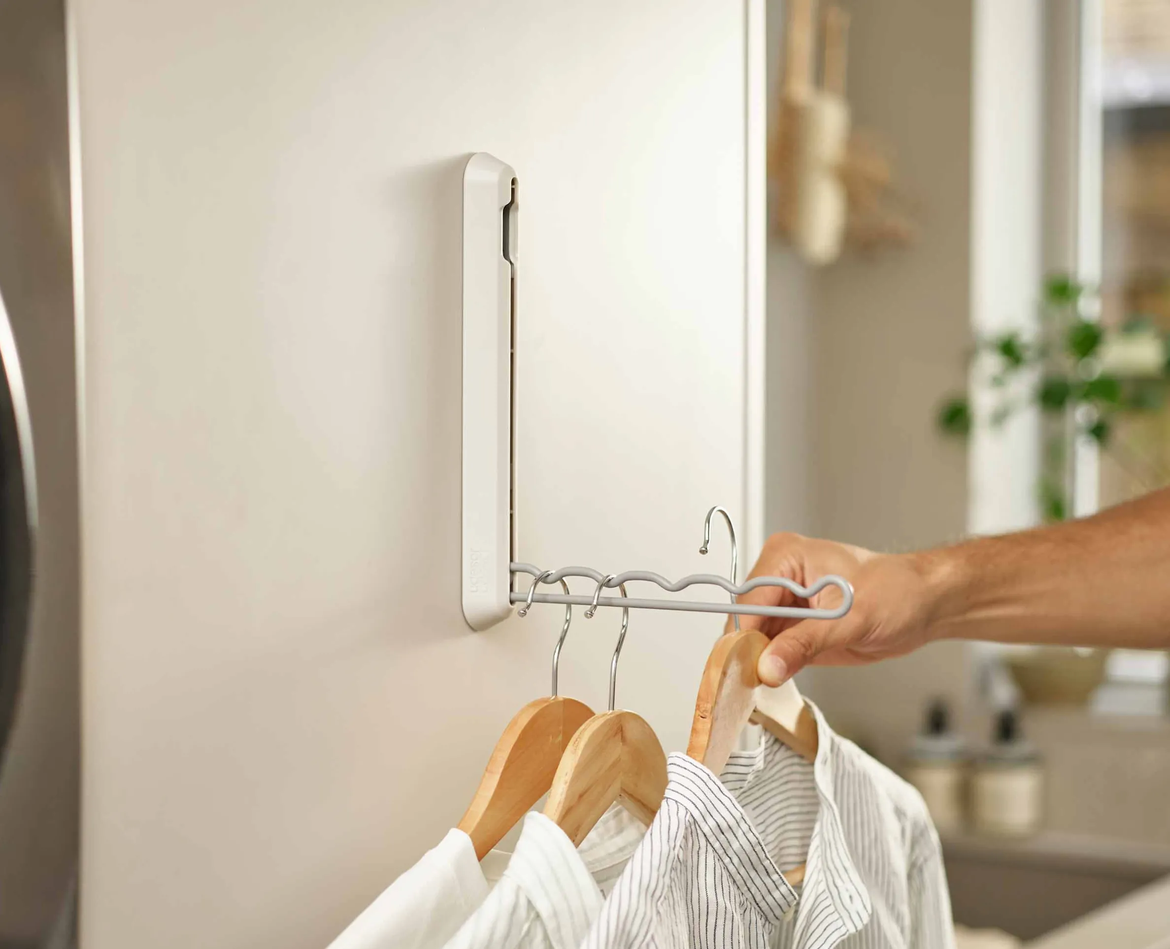 Orderly™ Ecru Retractable Hanging Rack