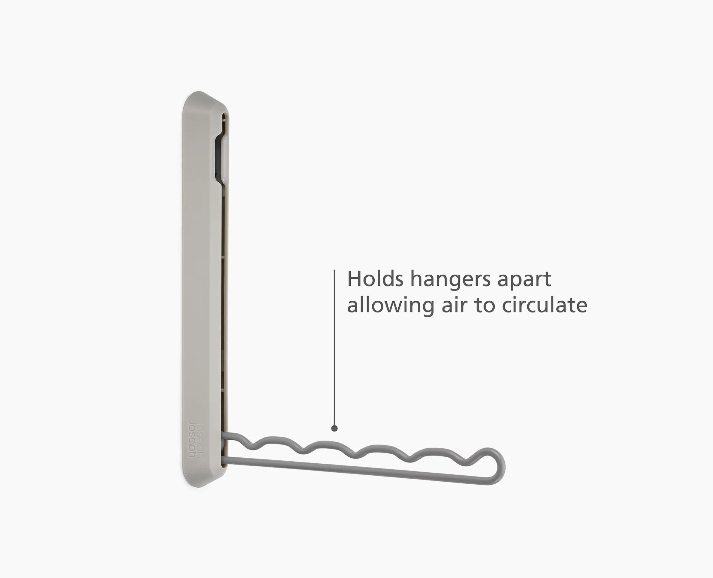Orderly™ Ecru Retractable Hanging Rack