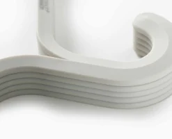 Orderly™ Set of 5 Anti-tangle Ecru Clothes Hangers