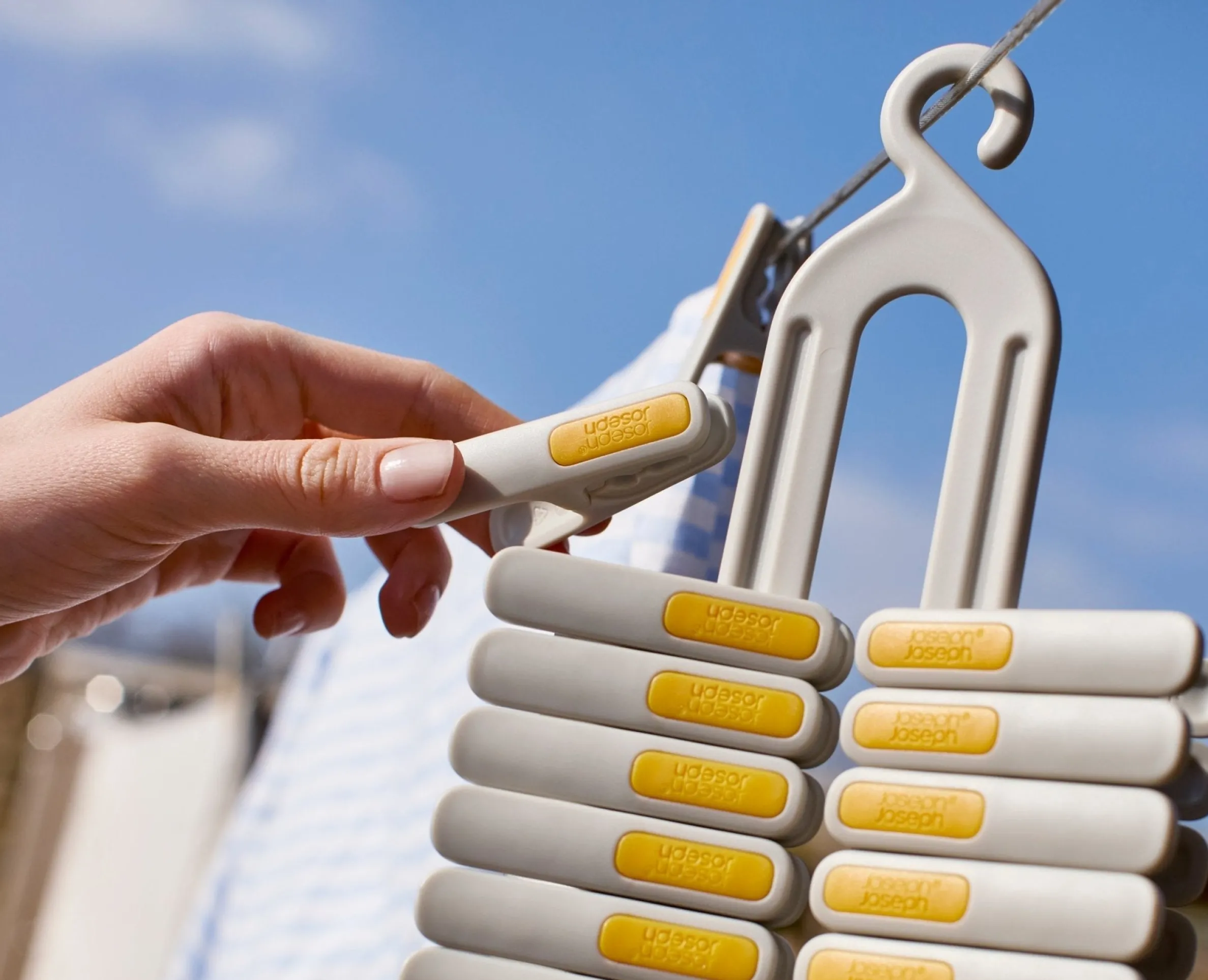 PegStore™ 30-Piece Clothespin Set With Storage Stand