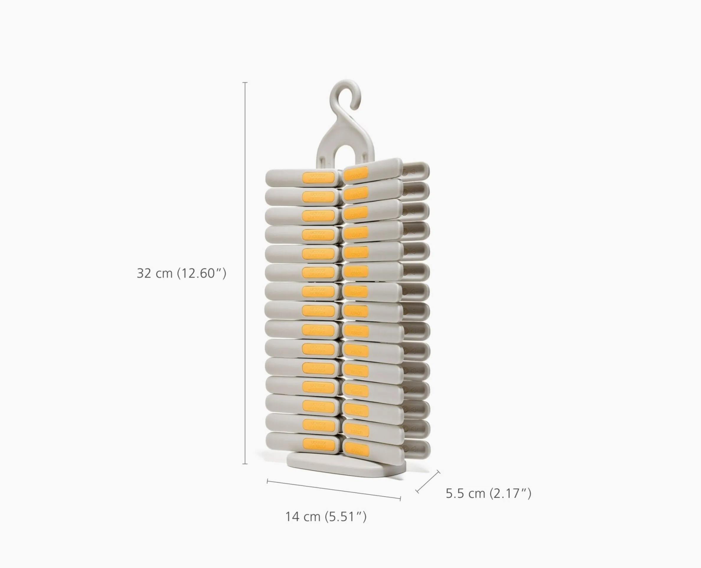 PegStore™ 30-Piece Clothespin Set With Storage Stand