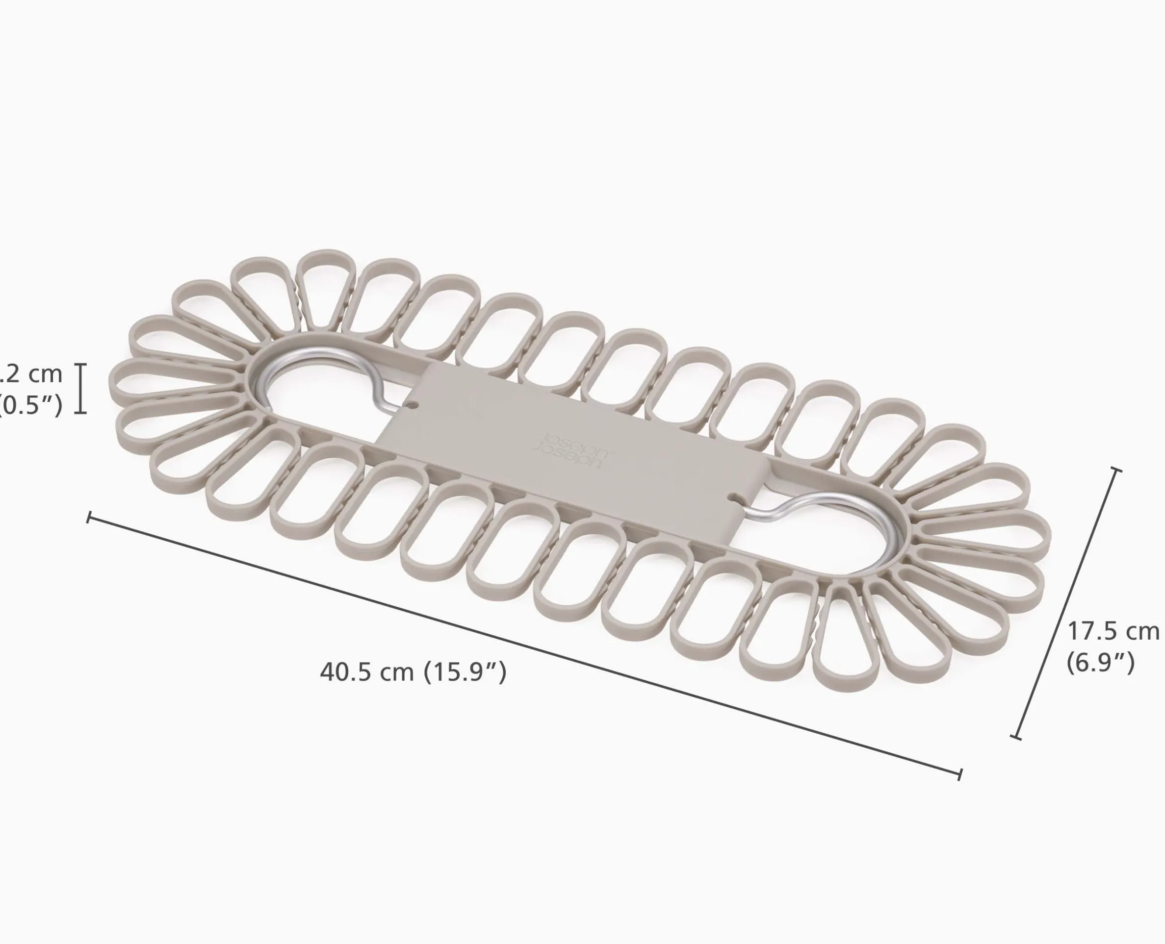 Petal™ 32-piece Quick-grip Ecru Drying Hanger