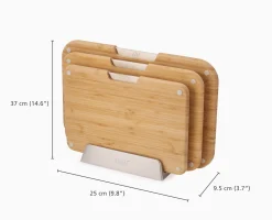 2-piece Bamboo Cutting Board & Knives Set