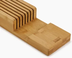 2-piece DrawerStore™ Bamboo Cutlery & Knife Organizer Set
