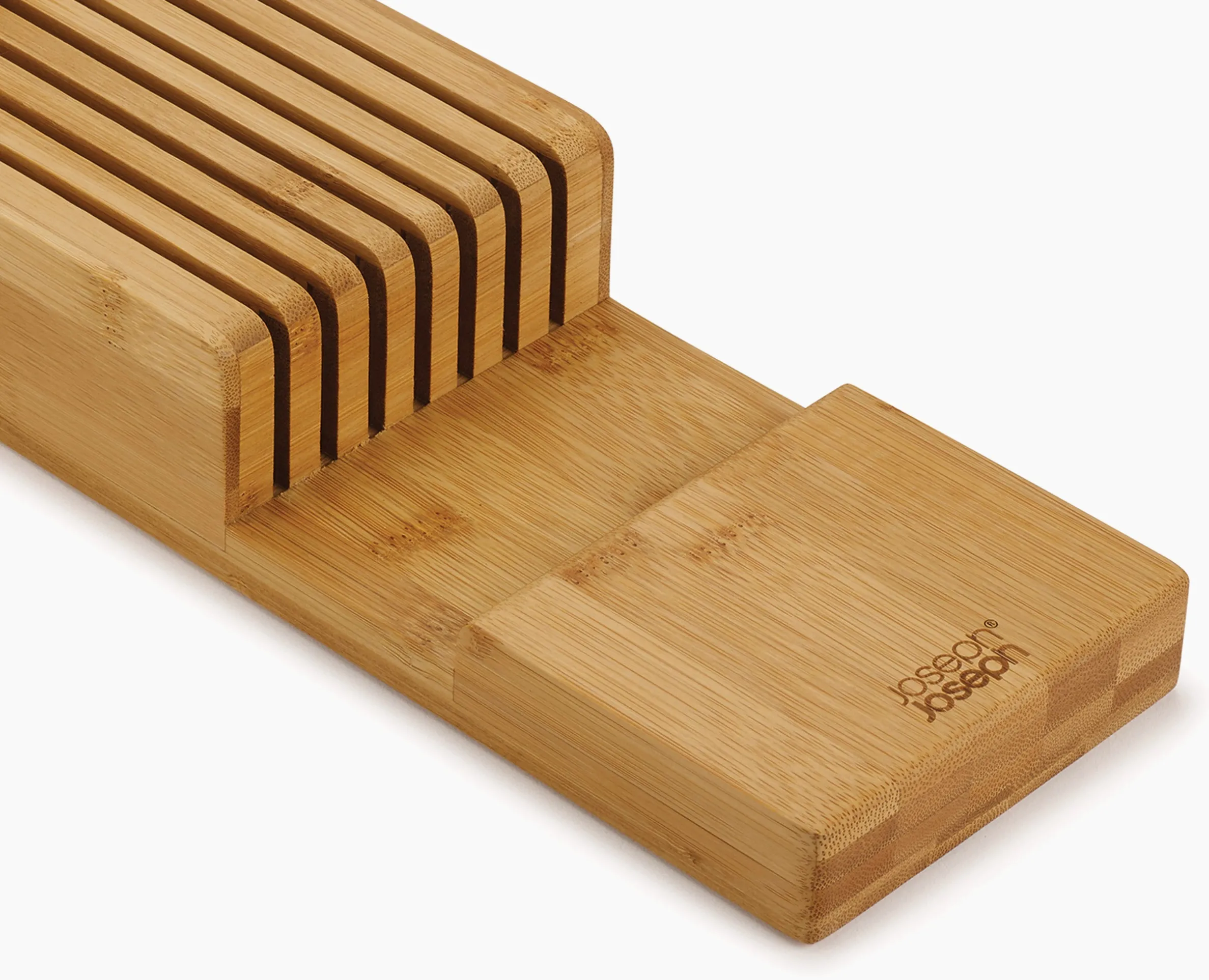 2-piece DrawerStore™ Bamboo Cutlery & Knife Organizer Set