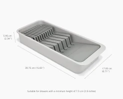 2-piece DrawerStore™ Cutlery & Knife Organizer Set