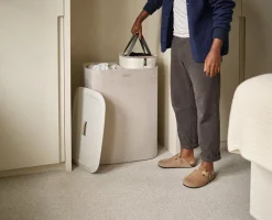 2-piece Ecru Tota 90L & Hold-All™ 35L Laundry Basket Set