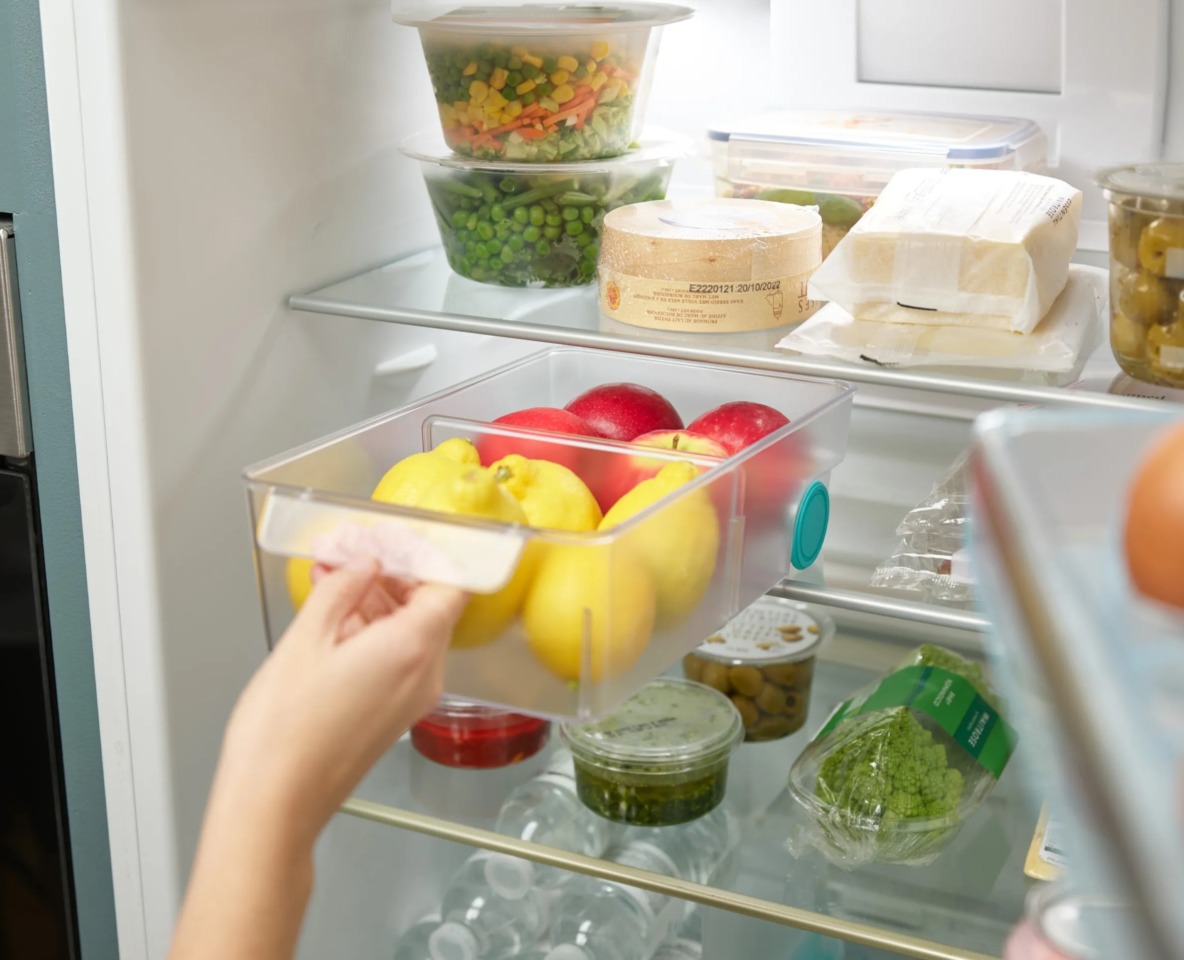 2-piece FridgeStore™ Clear Under-shelf Drawer & Storage Bin Set