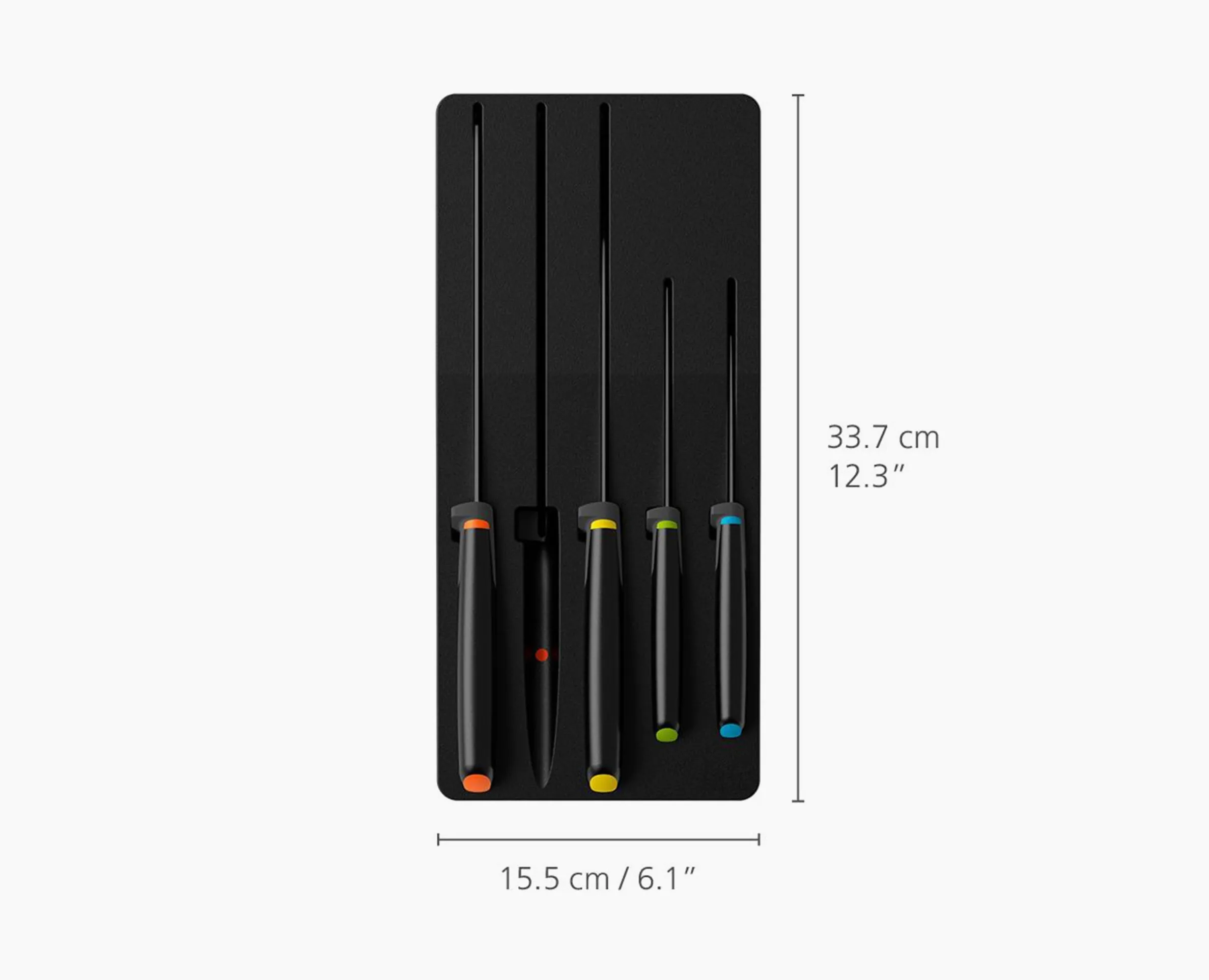 10-piece Multicolor In-drawer Knife & Utensil Set