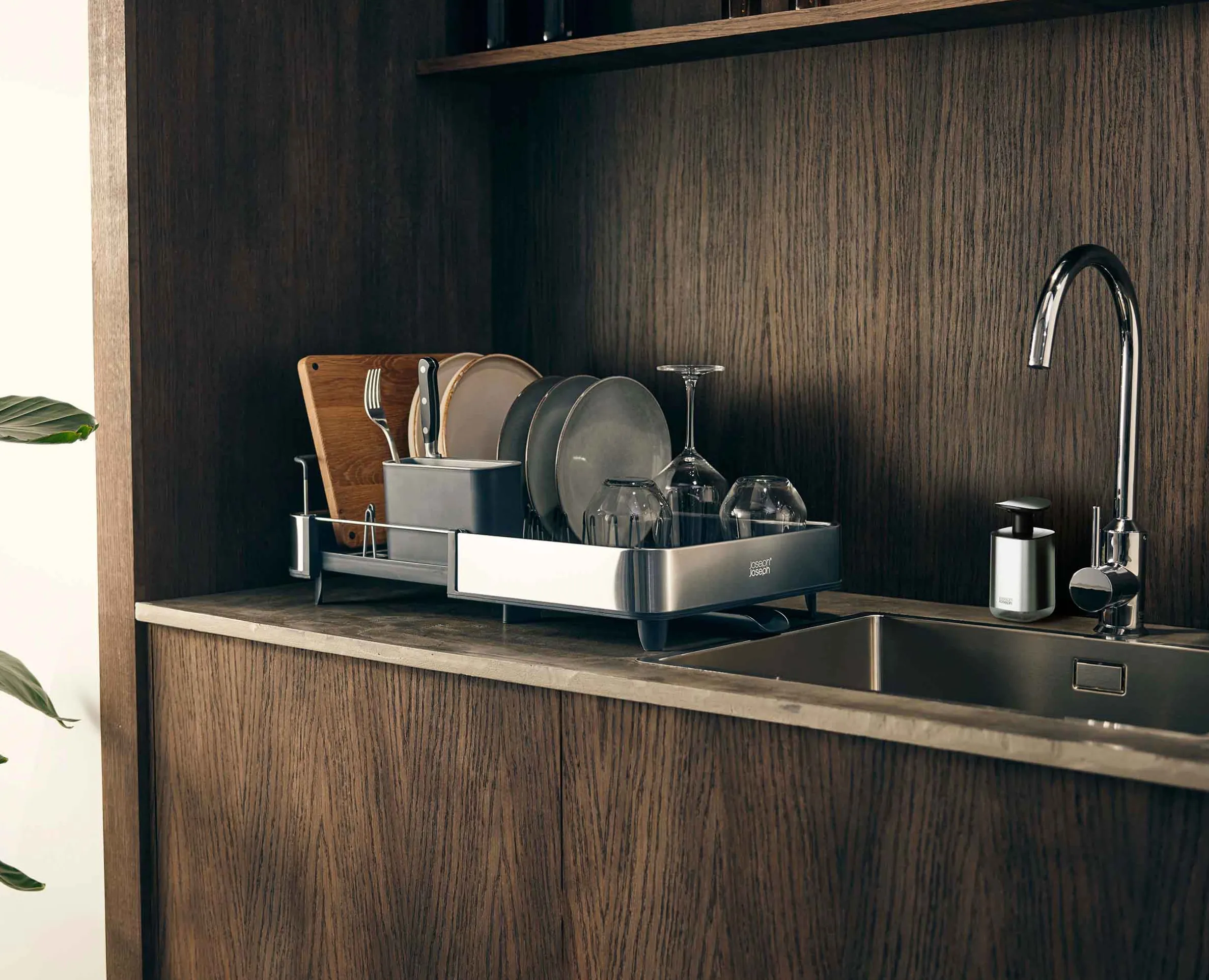 2-piece Stainless-steel Sink Organization Set