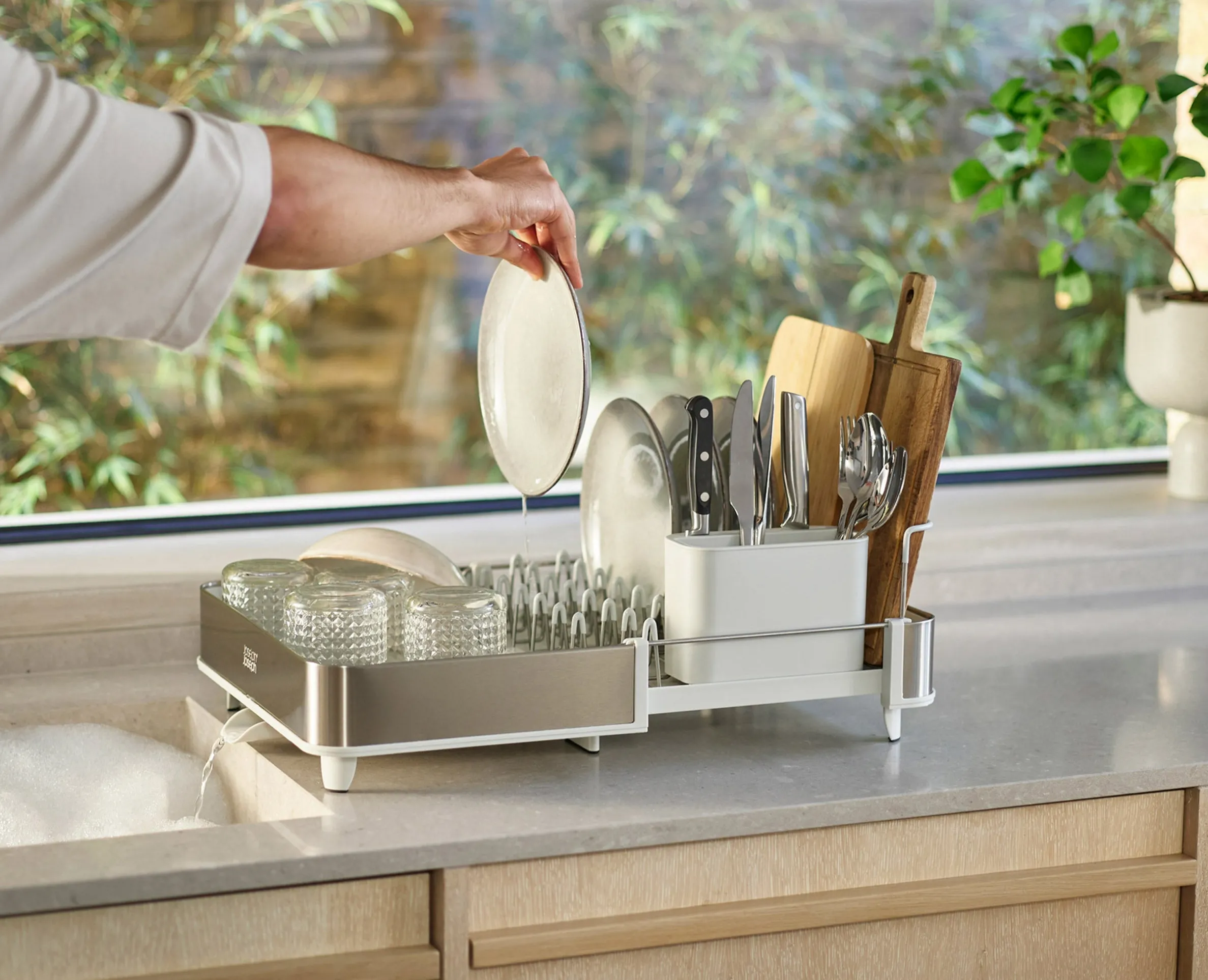 2-piece Stone Drainer & Sink Organization Set