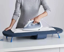 Pocket Plus 35" Folding Blue Ironing Board with Advanced Cover