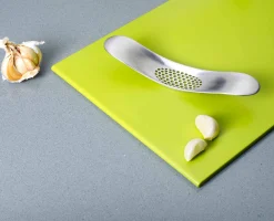 Rocker™ Silver Garlic Crusher