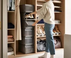 ShoeCase 6-piece Gray Shoe Storage Box