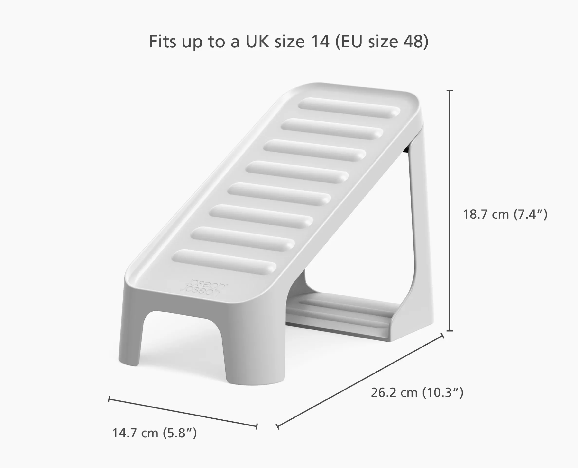 Shoe-In™ Compact 6-piece Ecru Shoe Caddy