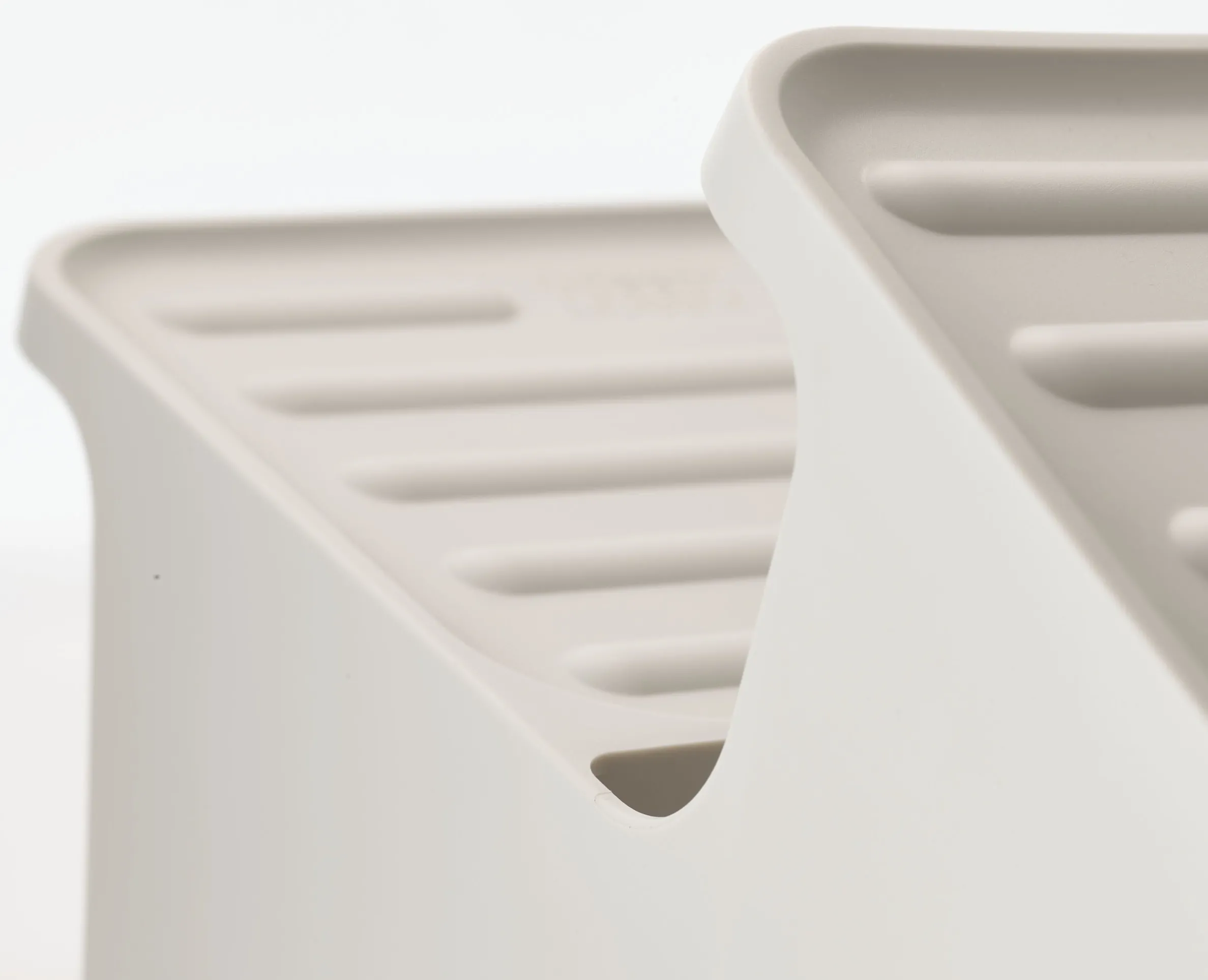 Shoe-In™ Space-saving Ecru Shoe Rack