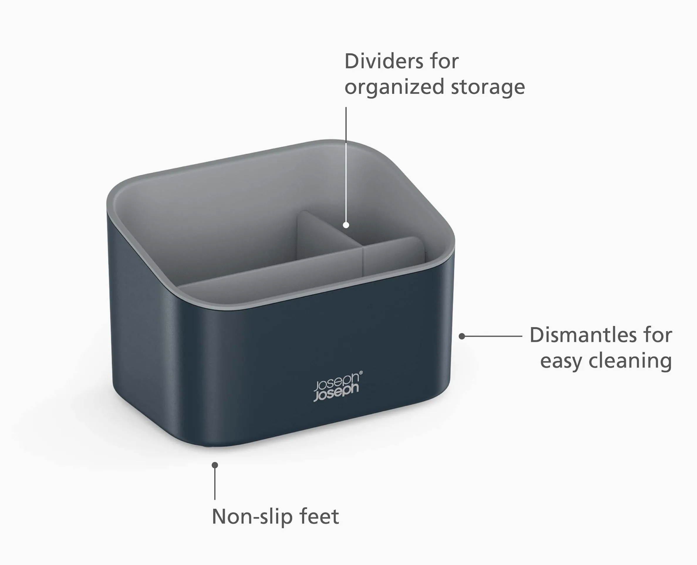 SinkStore™ Tiered Gray Sink Tidy