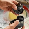 SinkTech™ Compact Soap Dispensing Dish Brush with Steel Stand & Extra Heads