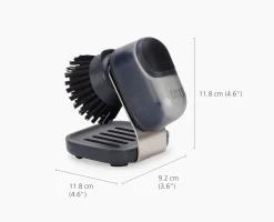 SinkTech™ Compact Soap Dispensing Dish Brush with Steel Stand
