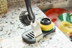 SinkTech™ Dish Brush & Sponge Set with Steel Stand