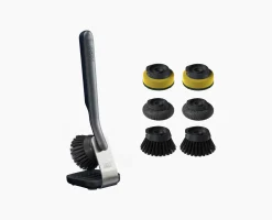 SinkTech™ Dish Brush with Steel Stand & Extra Heads