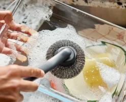 SinkTechâ„¢ Dish Brush with Steel Stand & Extra Heads