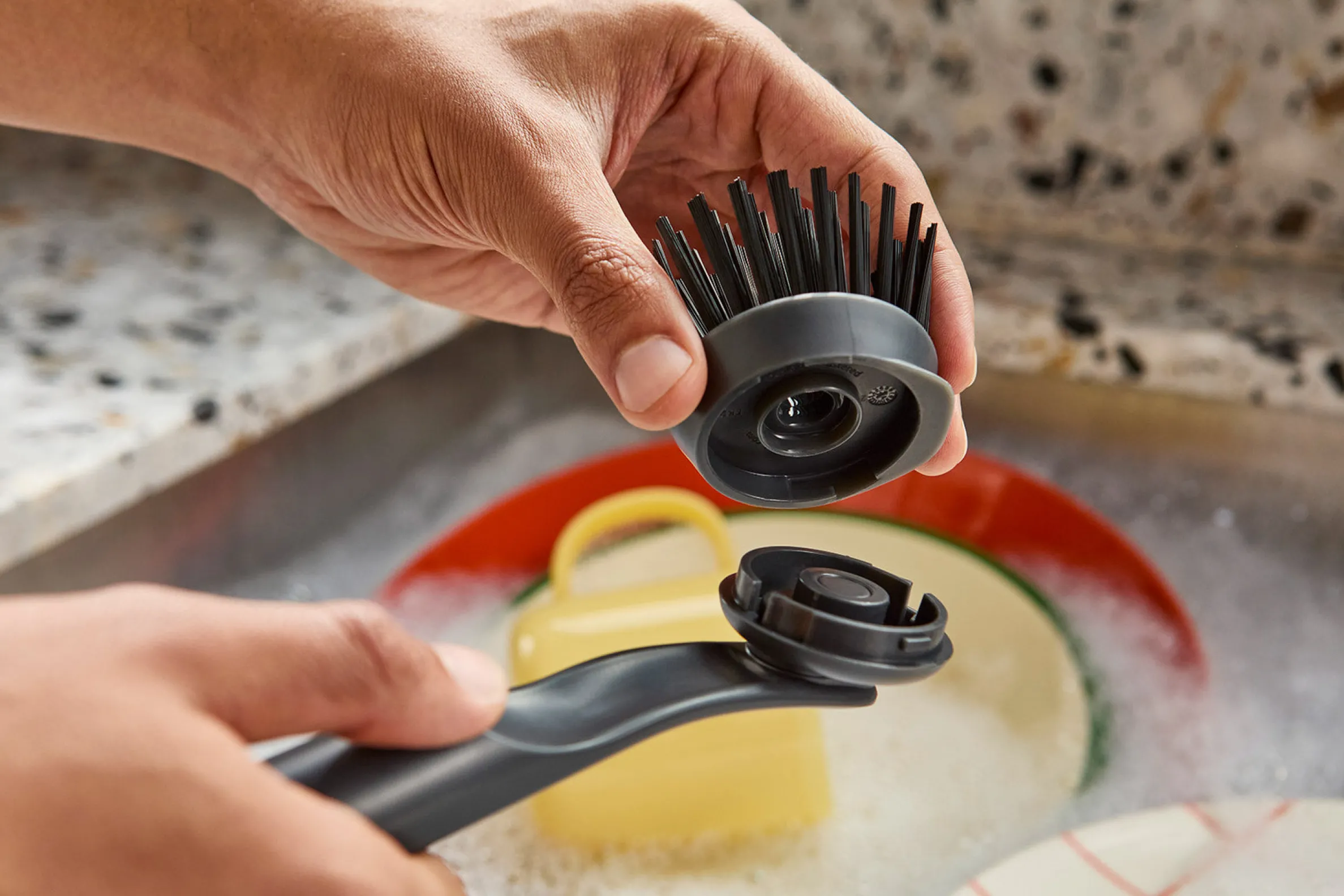 SinkTech™ 2-Piece Dish Brush Heads