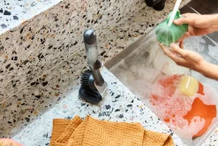 SinkTech™ Soap Dispensing Dish Brush with Steel Stand