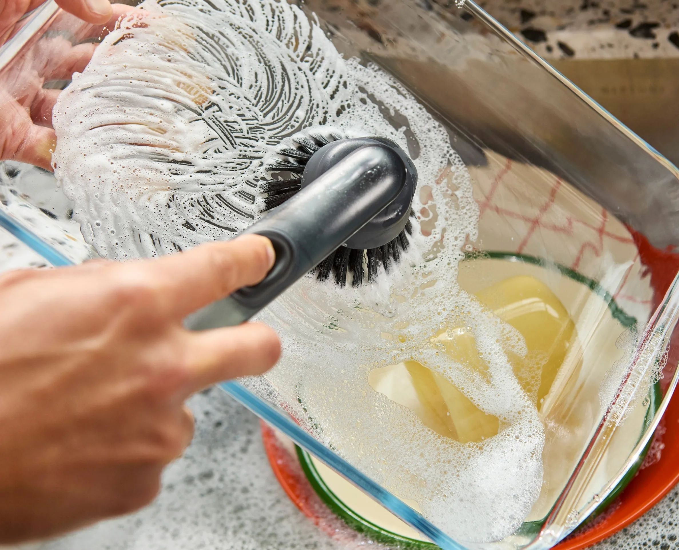 SinkTech™ Soap Dispensing Dish Brush with Replacement Head & Extra Heads
